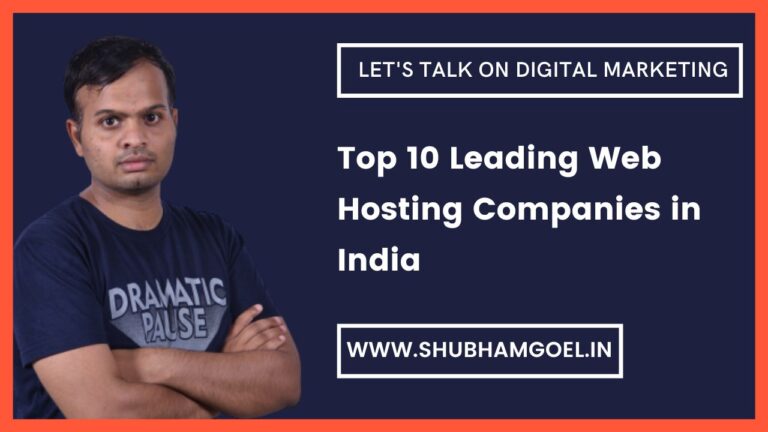 Top 10 Leading Web Hosting Company in India